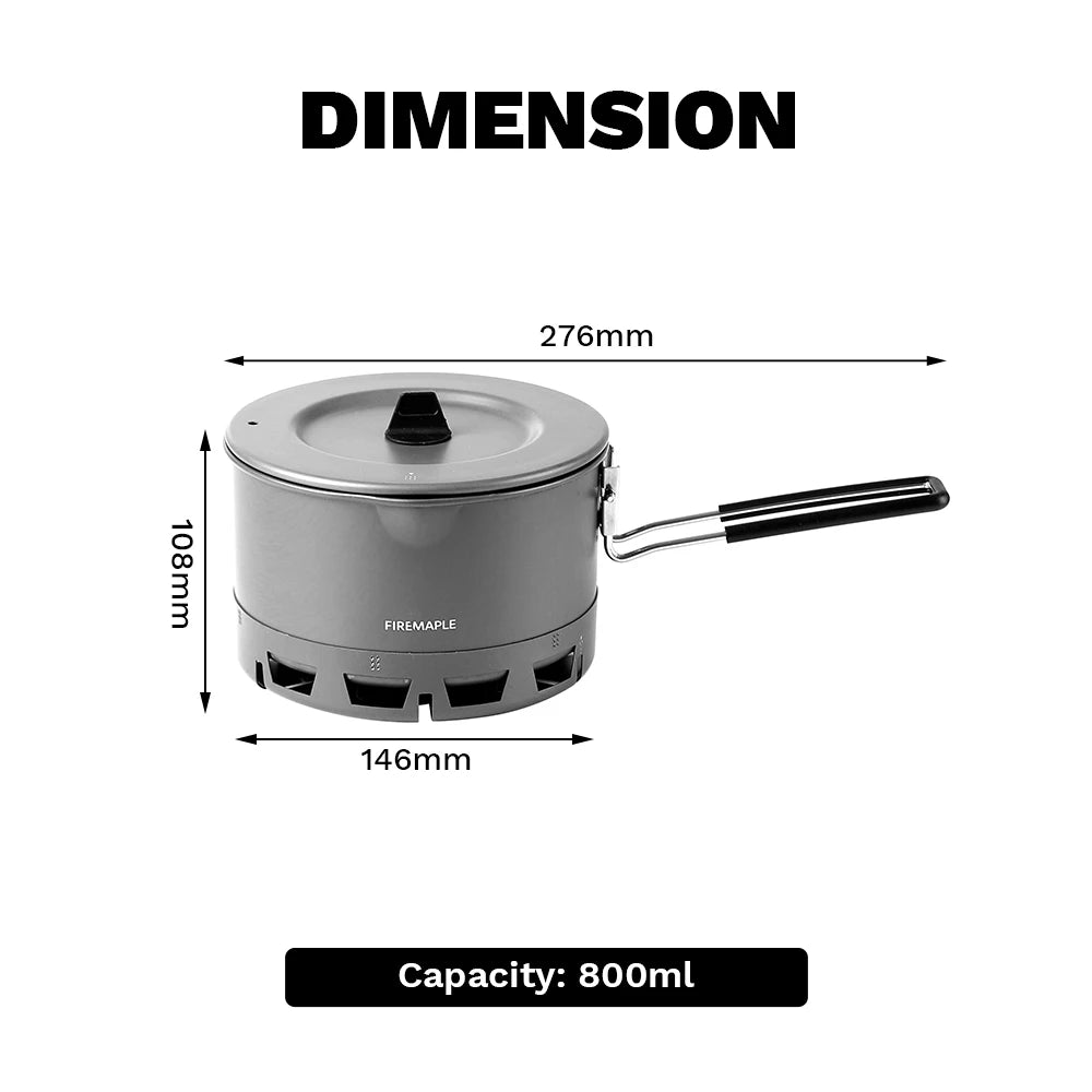 Fire-Maple Petrel Ultraleichter Camping-Topf – 800ml Aluminium für Hiking & Backpacking