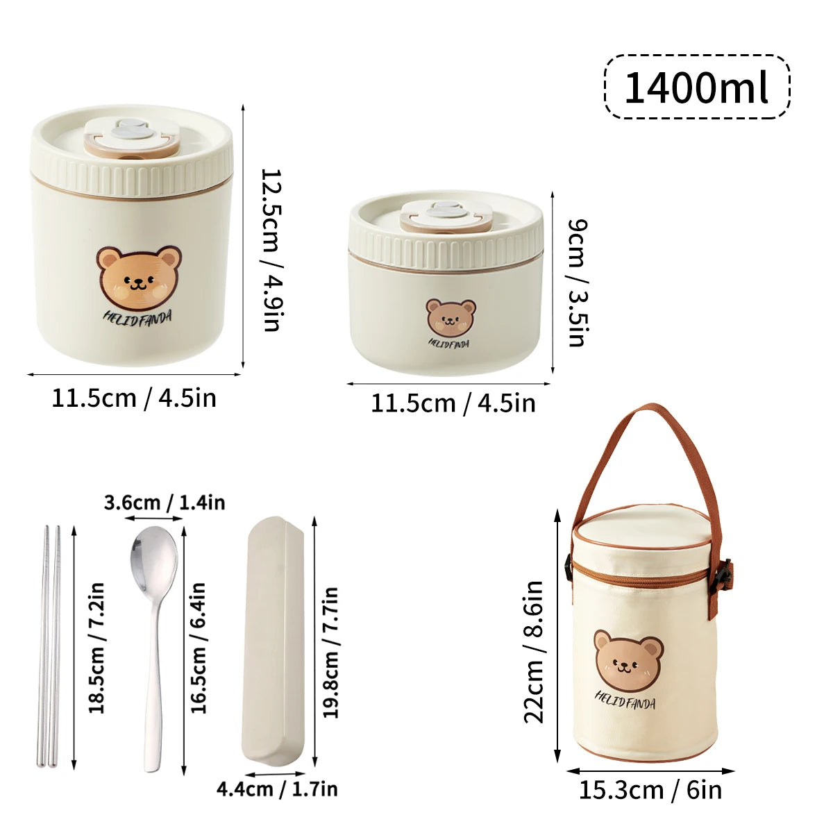 Isolierte Lunchbox aus Edelstahl – Auslaufsichere Bento Box für Unterwegs