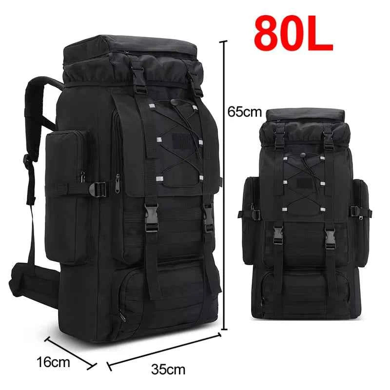Trekking-Rucksack 80L / 130L – Wasserdicht, MOLLE-System & Reflektionsstreifen