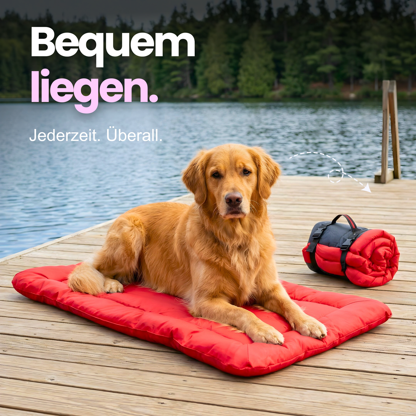 Wasserdichte Hunde-Reisematte – Komfortabler Schlafplatz für unterwegs