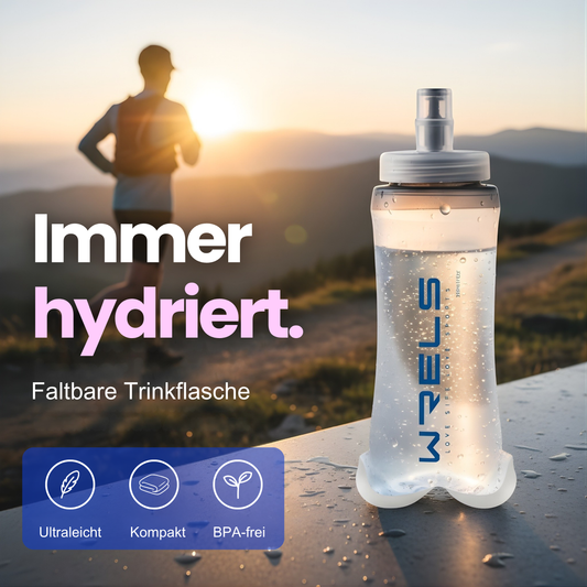 Faltbare Sport-Wasserflasche – Ultraleicht & platzsparend hydratisiert