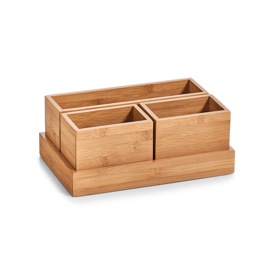 Organizer-Set, 4-Tlg.,Bambus