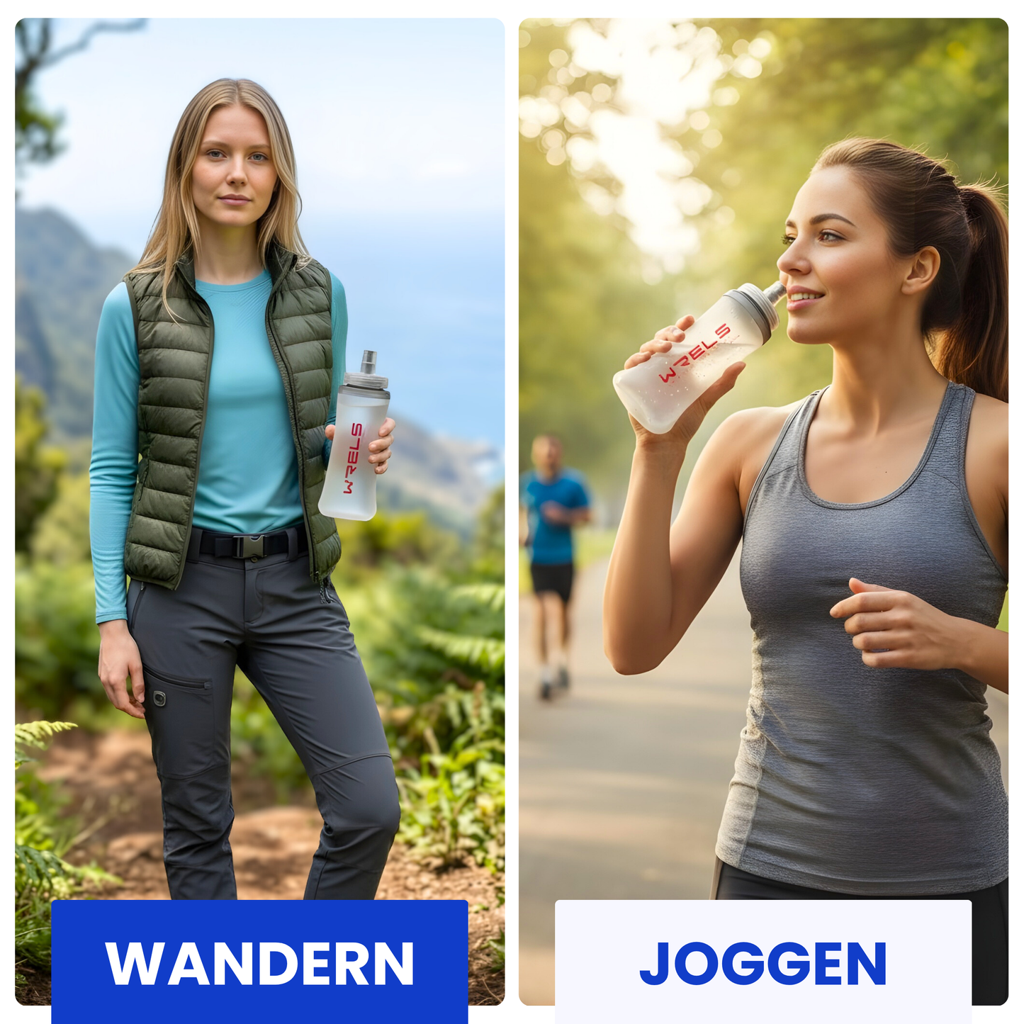 Faltbare Sport-Wasserflasche – Ultraleicht & platzsparend hydratisiert