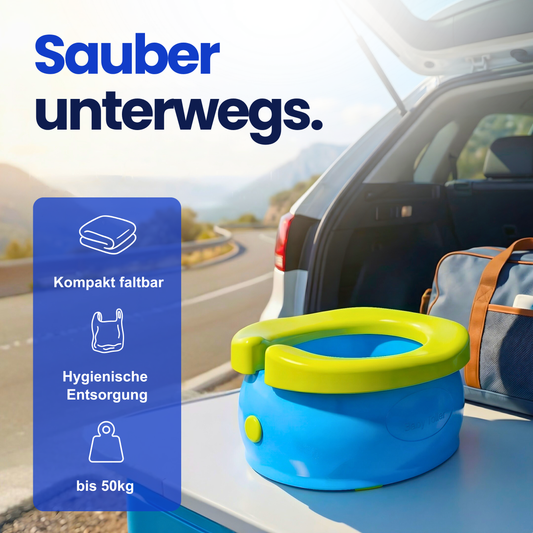 Faltbares Reise-Babytöpfchen – Saubere Lösung für unterwegs