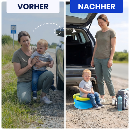 Faltbares Reise-Babytöpfchen – Saubere Lösung für unterwegs