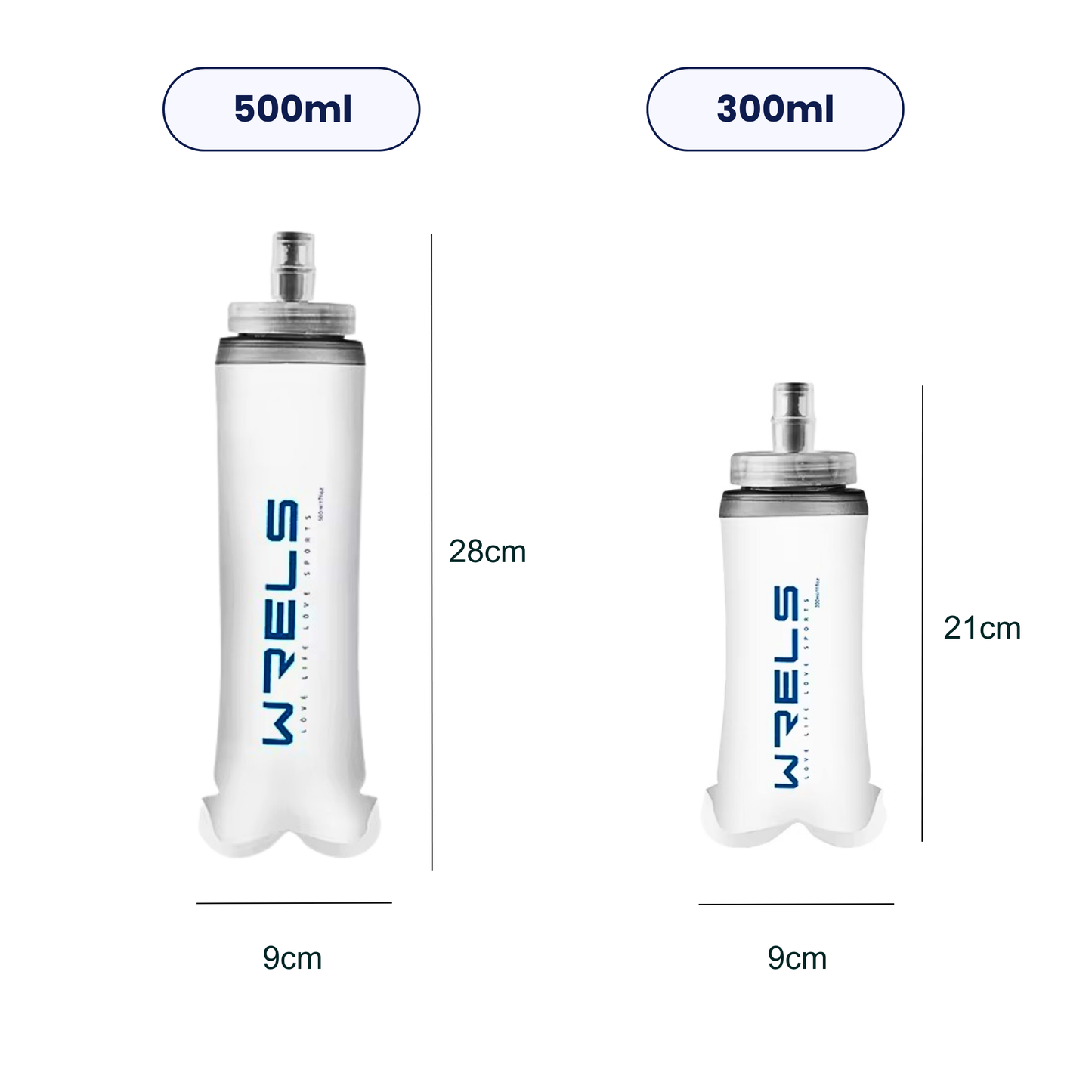 Faltbare Sport-Wasserflasche – Ultraleicht & platzsparend hydratisiert