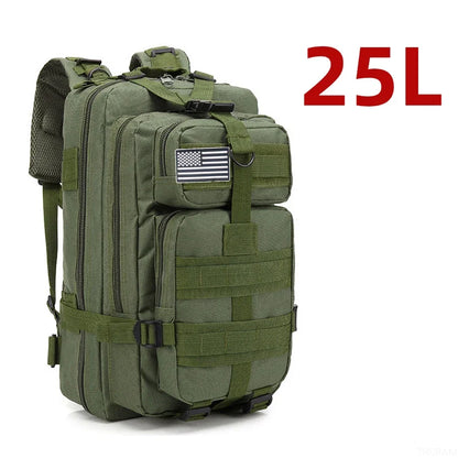 „25L/50L Robuster Nylon‑Rucksack – wasserdichter taktischer Sport‑, Trekking‑, Angel‑, Jagd‑, Camping‑ und Wander‑Outdoor‑Rucksack“