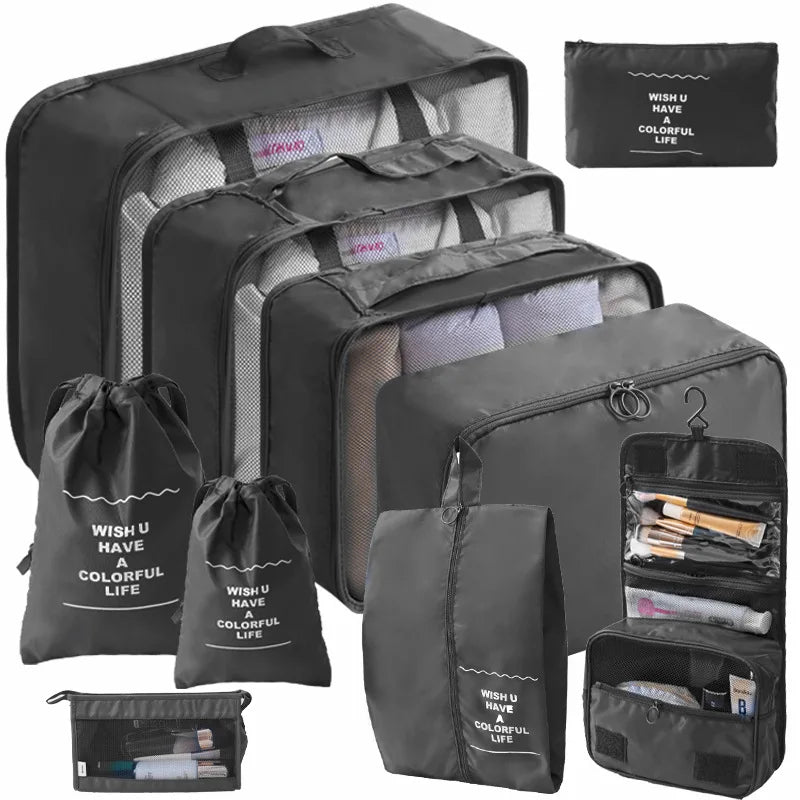 Reise-Organizer Set – Packwürfel & Kofferorganizer (7 oder 10 Stück)