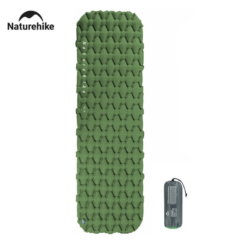 „Naturehike Camping‑Luftmatratze ultraleicht wasserdicht Nylon aufblasbares Kissen Outdoor tragbares Schlafbett Wander‑ und Picknickmatte“