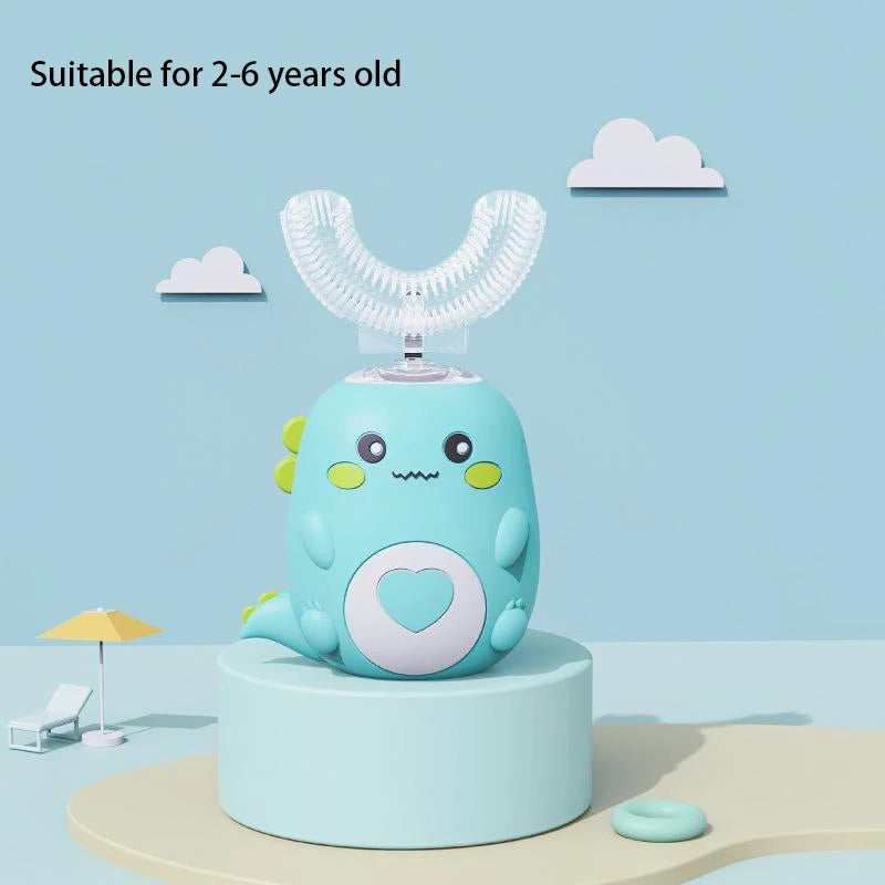 Kinder U-Zahnbürste Elektrisch 360° – Ultraschall, IPX7, USB, 2–12 Jahre