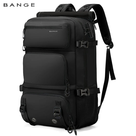 BANGE 30L Diebstahlsicherer, wasserdichter Wander‑ und Campingrucksack – Abnehmbarer Trekking‑Bag – Großes Fassungsvermögen – Outdoor‑Sport‑ und Reiserucksack