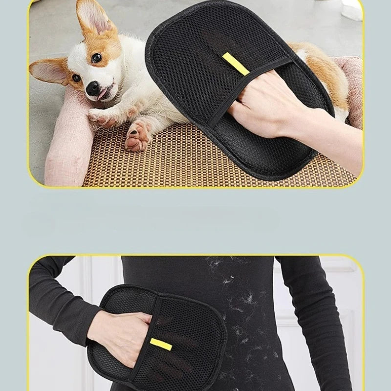Tierhaar‑Entferner – Tragbare, waschbare Fell‑ und Fussel‑Entfernungs‑Handschuhe für Kleidung | Reinigungsprodukt & Haustierzubehör
