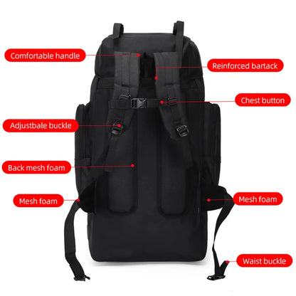 130L Wander‑ und Campingrucksack – Große Reisetasche für Herren, Trekking‑ und Outdoor‑Sport, Molle‑Rucksack mit großem Fassungsvermögen