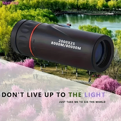 „2025 2000X25 HD‑Monokular‑Teleskop, kompakt und tragbar für Reisen, Wandern, Angeln, Camping, Sternbeobachtung, Konzerte und Vogelbeobachtung“