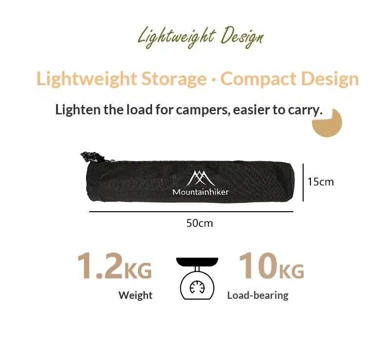 MountainHiker Faltbares Camping-Hängeregal – Aluminium Dreieck-Aufhänger