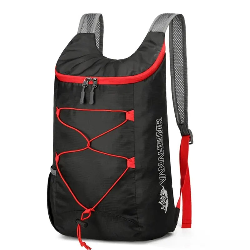 „Multifunktionaler Outdoor‑Falt‑Rucksack – hochdichtes, leichtes, wasserdichtes Nylon‑Gewebe, Sporttasche für Camping, Wandern und Reisen“