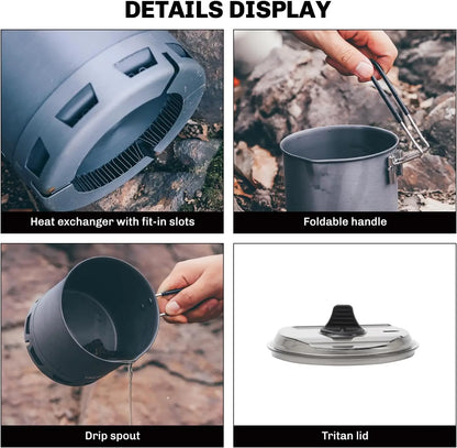 🔥 Fire‑Maple G2 Petrel Ultralight Pot – 750 ml Hochleistungs‑Outdoor‑Kochtopf