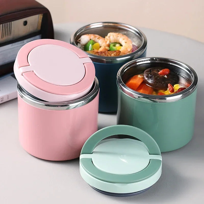 „630/1000‑ml Thermobehälter für Lebensmittel – isolierter Suppenbecher/Thermosbehälter aus Edelstahl, Lunchbox zum Warmhalten für Schulkinder“
