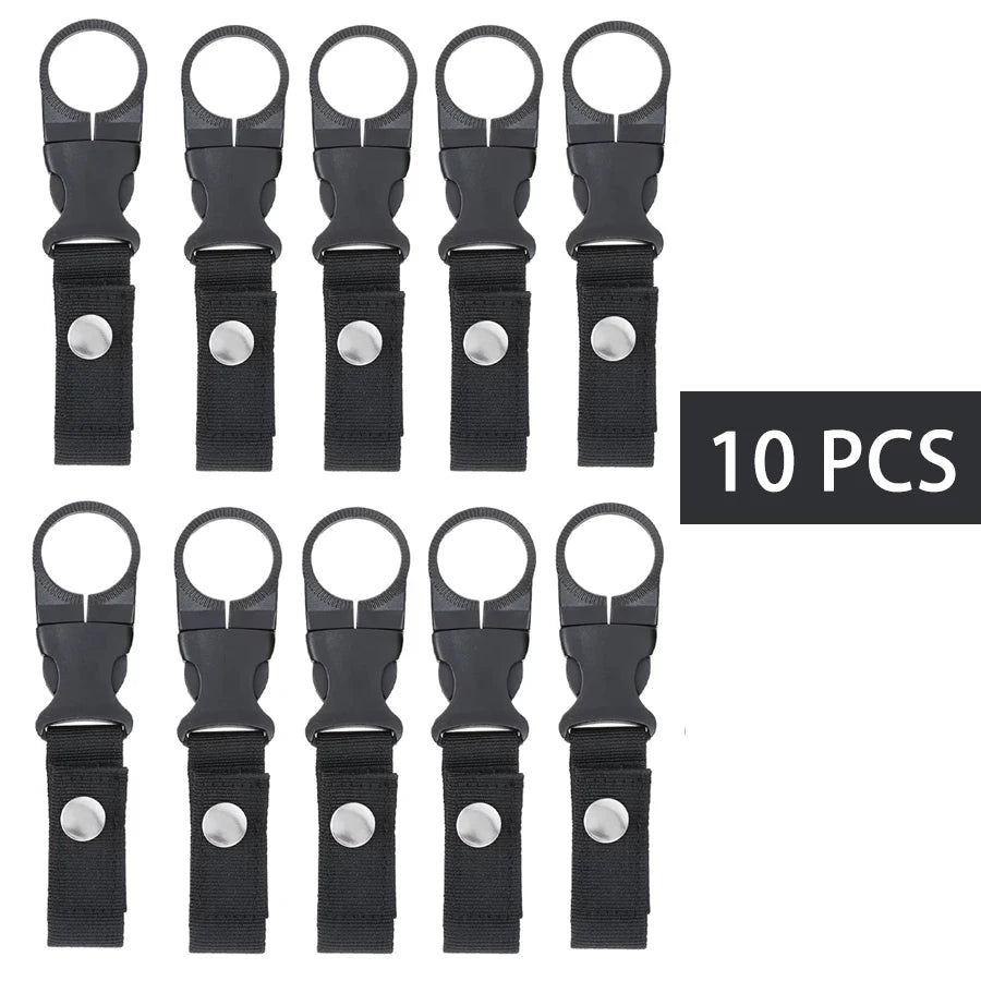 Karabiner Flaschenhalter Clip – Nylon, für Gürtel & Rucksack