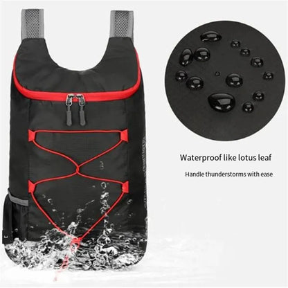 „Multifunktionaler Outdoor‑Falt‑Rucksack – hochdichtes, leichtes, wasserdichtes Nylon‑Gewebe, Sporttasche für Camping, Wandern und Reisen“