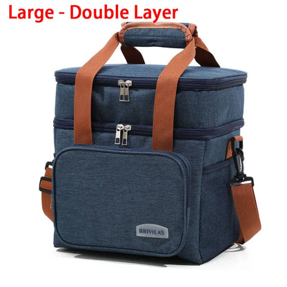 „Isolierte Lunchbox für Damen und Herren – zusammenklappbare, auslaufsichere Doppel‑Kühltasche mit großer Kapazität. Perfekt für Reisen, Camping und als Lunchbag für die Arbeit.“
