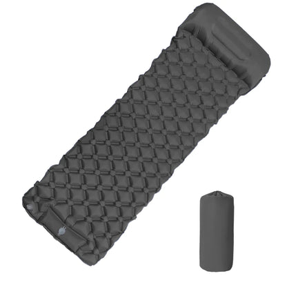 „Outdoor‑Camping‑aufblasbare Matratze Schlafpad mit Kissen ultraleichte Luftmatte mit eingebauter Aufblaspumpe Wandern“