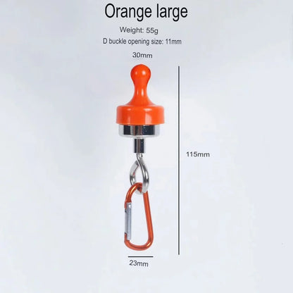 Magnetischer Campinghaken mit starker Haftkraft | Abnehmbarer Multifunktions-Karabiner | Für Zelte, Markisen & Outdoor-Ausrüstung