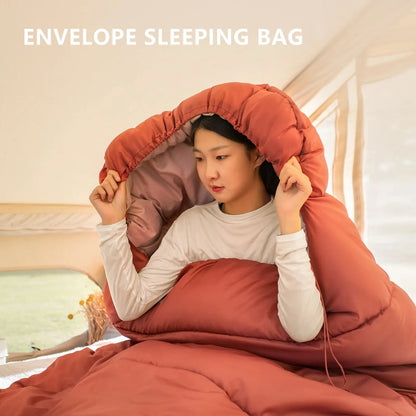 Bisinna Camping Schlafsack – 3 Jahreszeiten, Envelope-Design, 1,5–3,5 kg Füllung
