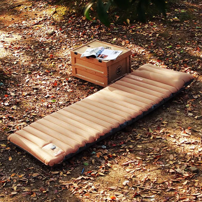 „Ultraleichte selbstaufblasende Luftmatratze, verdickte Schlafmatte, koppelbares aufblasbares Bett, Strand‑Picknickmatte, Camping‑Zelt‑Luftkissen“