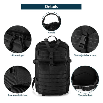 „25L/50L Robuster Nylon‑Rucksack – wasserdichter taktischer Sport‑, Trekking‑, Angel‑, Jagd‑, Camping‑ und Wander‑Outdoor‑Rucksack“