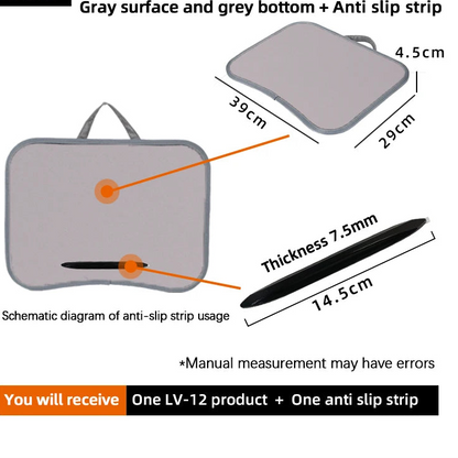 MUMUCC Multifunktionaler Laptop‑Tisch mit Kissen – gefüllt mit Schaumperlen, inkl. Hart‑Mousepad