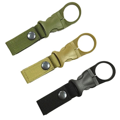 Karabiner Flaschenhalter Clip – Nylon, für Gürtel & Rucksack