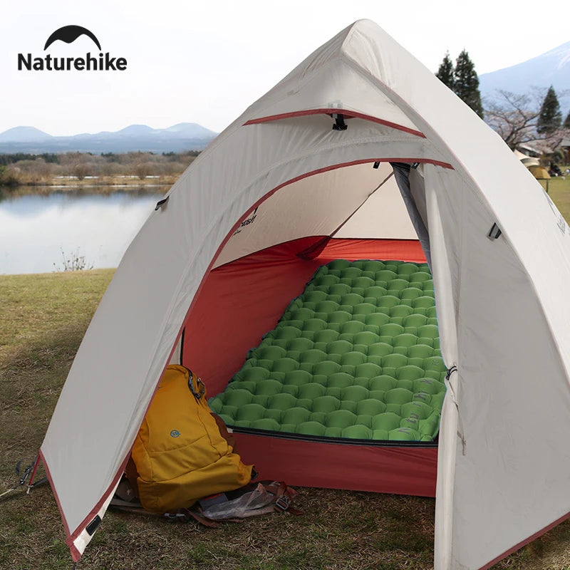 „Naturehike Camping‑Luftmatratze ultraleicht wasserdicht Nylon aufblasbares Kissen Outdoor tragbares Schlafbett Wander‑ und Picknickmatte“