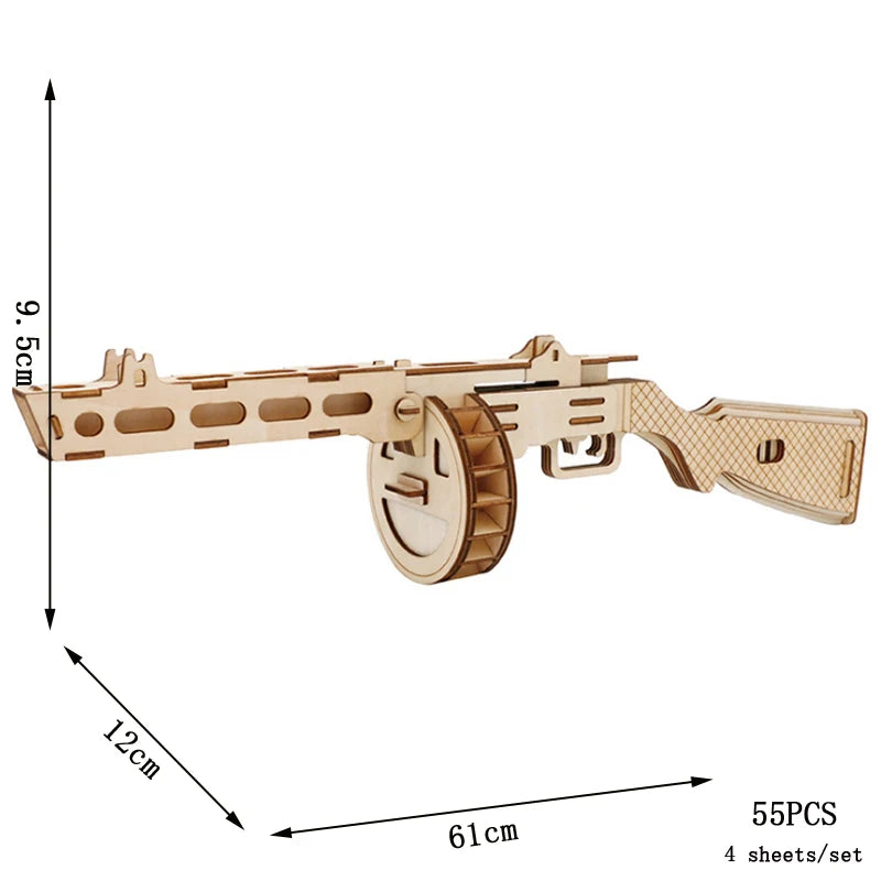 3D Holzpuzzle – DIY Modellbausatz Fahrzeuge, Schiffe & Wahrzeichen