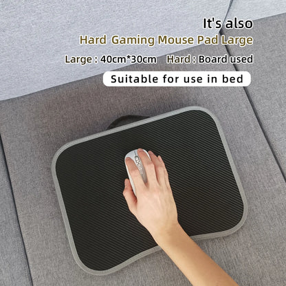 MUMUCC Multifunktionaler Laptop‑Tisch mit Kissen – gefüllt mit Schaumperlen, inkl. Hart‑Mousepad