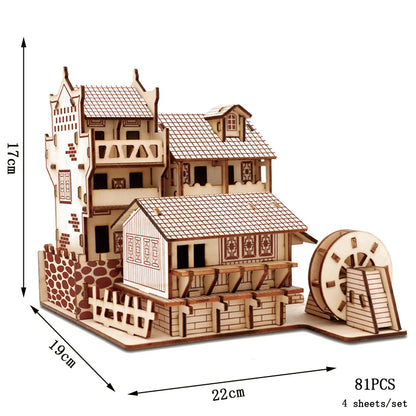 3D Holzpuzzle – DIY Modellbausatz Fahrzeuge, Schiffe & Wahrzeichen