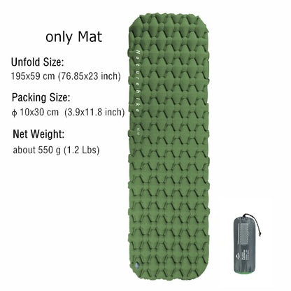 „Naturehike Camping‑Luftmatratze ultraleicht wasserdicht Nylon aufblasbares Kissen Outdoor tragbares Schlafbett Wander‑ und Picknickmatte“