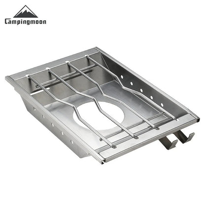 🔥 CAMPINGMOON CK‑25PG – Korean Style Edelstahl Furnace Plate Frame (IGT‑kompatibel)