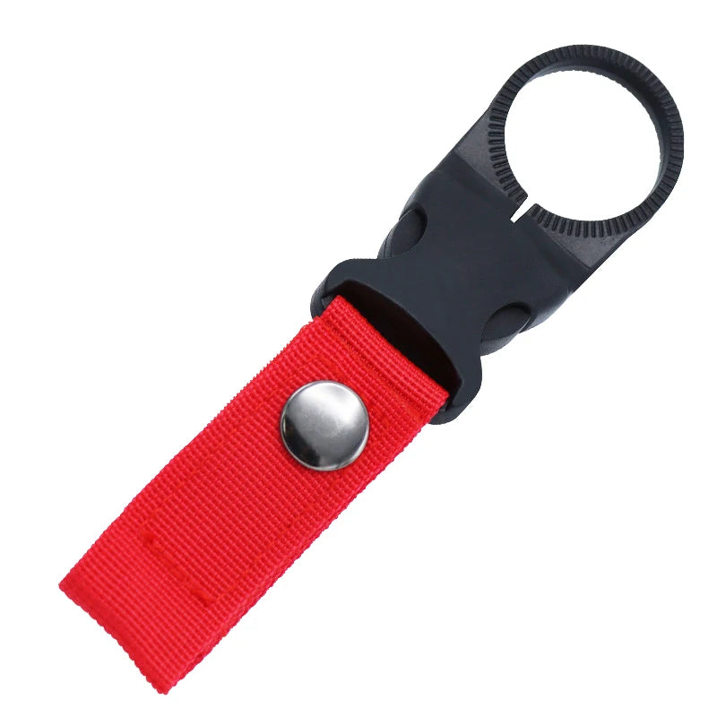 Karabiner Flaschenhalter Clip – Nylon, für Gürtel & Rucksack