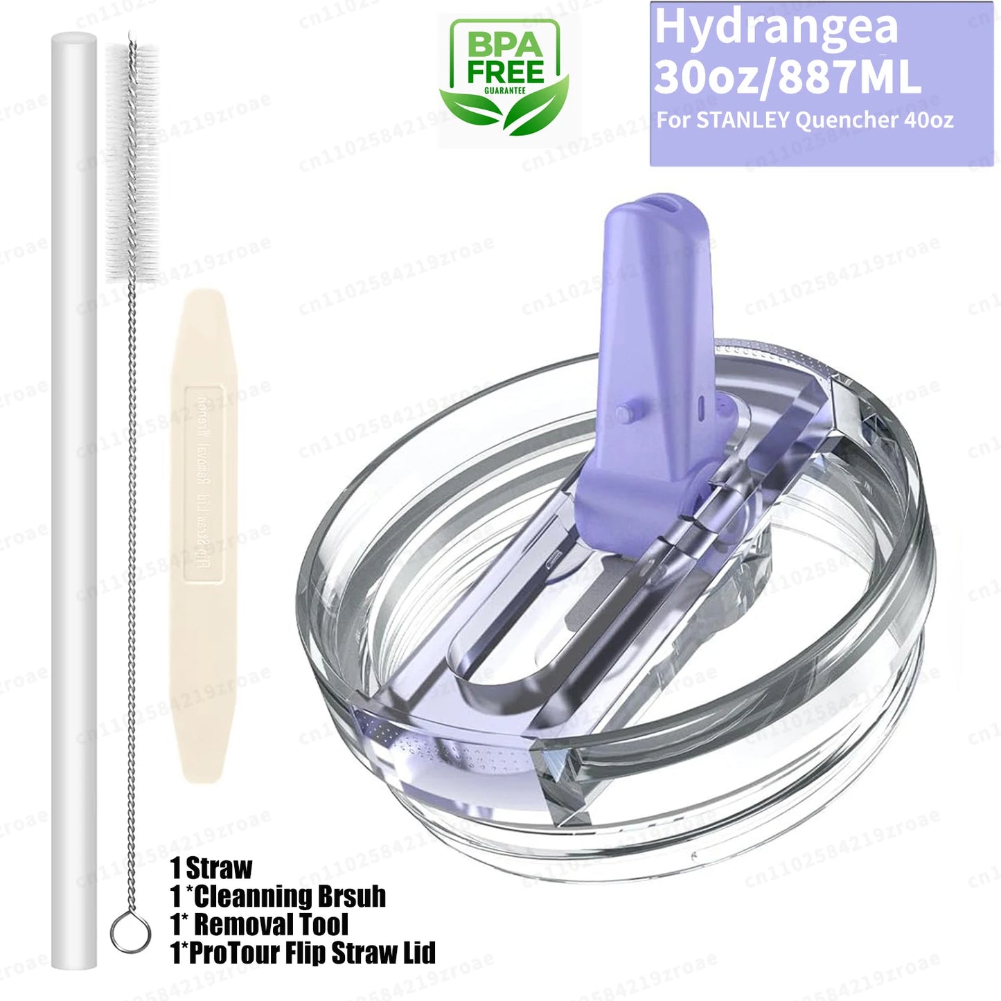 30oz Flip‑Straw Deckel – Auslaufsicherer Ersatzdeckel für Stanley Quencher H2.0