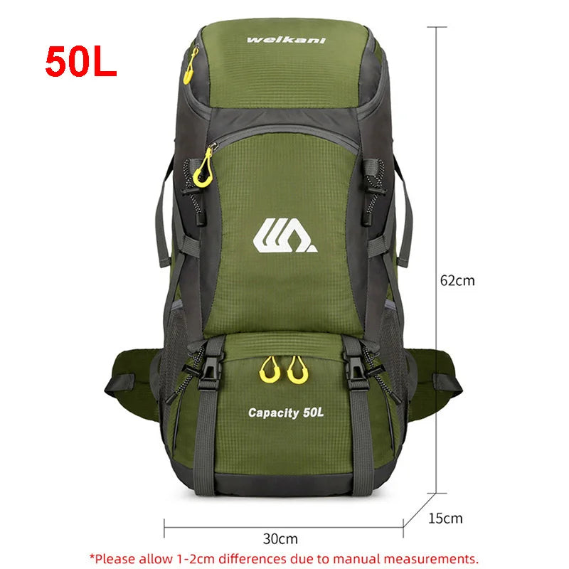 50L Wanderrucksack – Wasserdichter Trekking-Rucksack für Herren & Damen