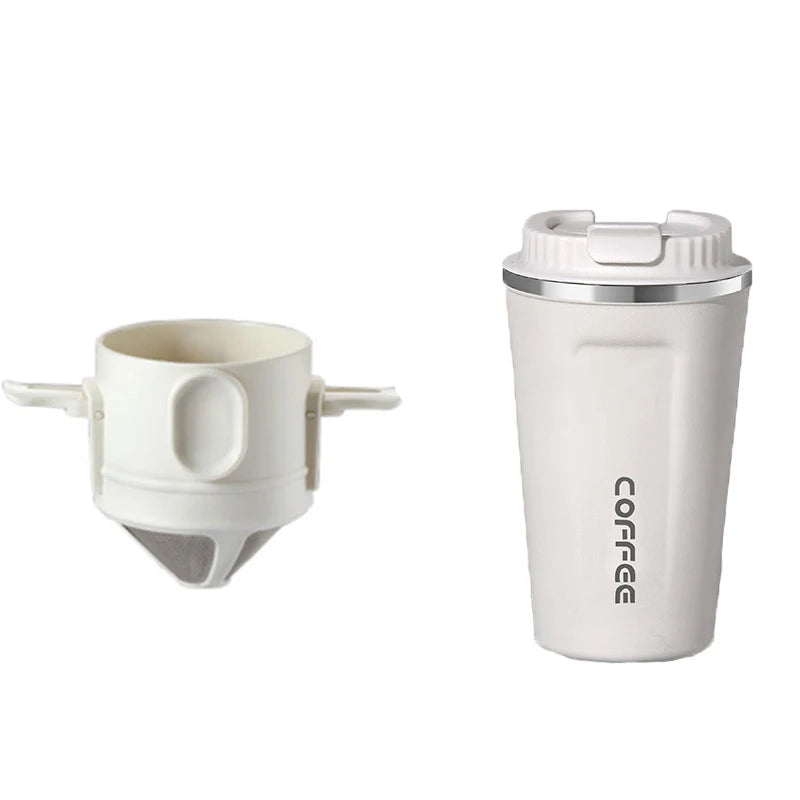 Tragbarer Kaffeefilter aus 304 Edelstahl – Wiederverwendbarer Drip‑Kaffeebereiter & Teefilter für Tassen