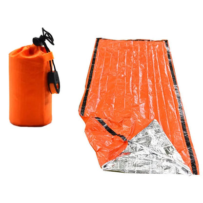 Tragbarer, wasserdichter Notfall‑Schlafsack – Outdoor‑EDC‑Campingausrüstung, thermischer Schutzsack, Erste‑Hilfe‑Rettungsset, Mylar‑Rettungsdecke.