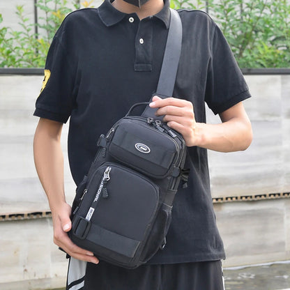 „Rucksack zum Fahren für Herren, Brusttasche für Herren, lässige einseitige Umhängetasche für Herren, leichte und großräumige Crossbody‑Tasche.“