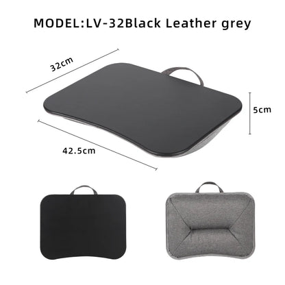 MUMUCC Multifunktionaler Laptop‑Tisch mit Kissen – gefüllt mit Schaumperlen, inkl. Hart‑Mousepad