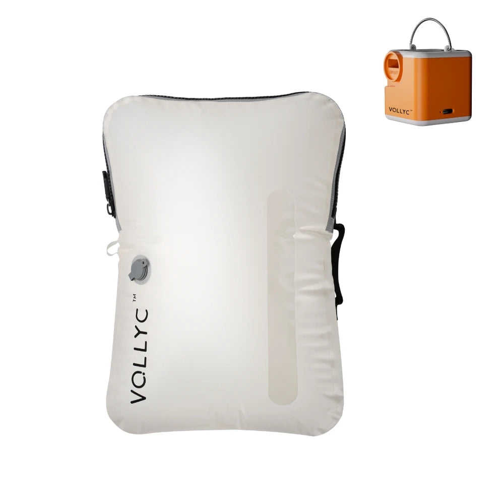 FLEXTAIL X VOLLYC EZYPACK – 25L Vakuum‑Kompressionsbeutel, wiederverwendbare Kleidungstasche & Reise‑Rucksack