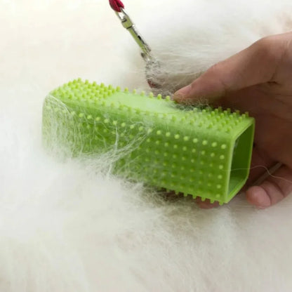 Silikon‑Hohlgummi‑Bürste zur Hundehaarentfernung – Für Auto, Möbel, Teppiche & Kleidung | Haustierbedarf – Hundehaar‑Entferner