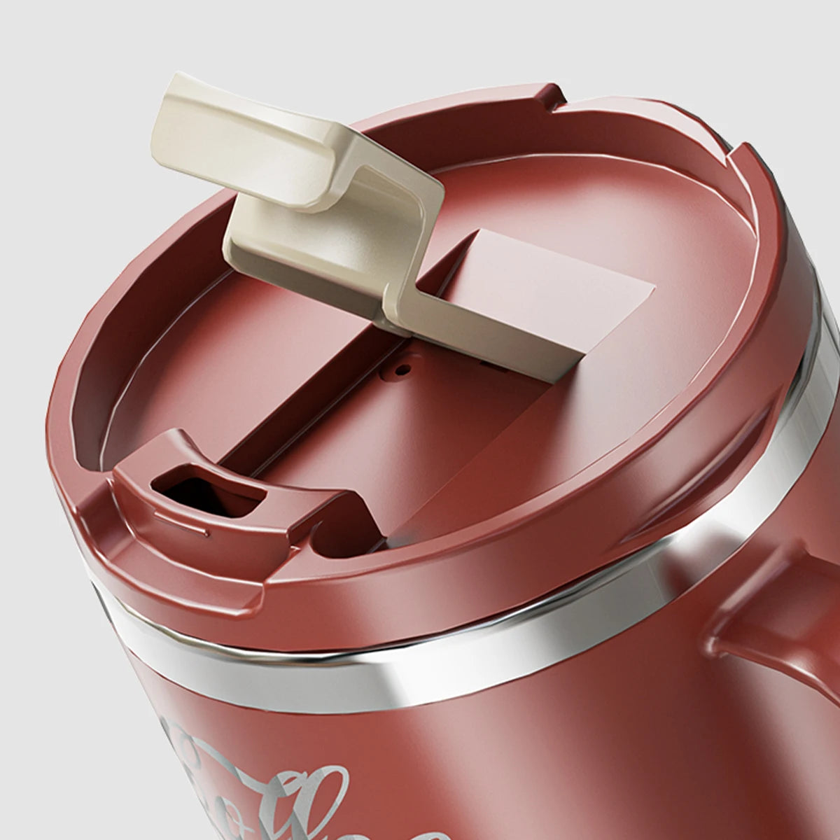 „WORTHBUY 400/480 ml Kaffeebecher aus 304‑Edelstahl mit Deckel und Griff, doppelwandiger Kaffeebecher, wiederverwendbares isoliertes Trinkgefäß“