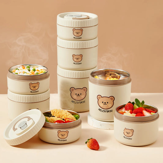 Isolierte Lunchbox aus Edelstahl – Auslaufsichere Bento Box für Unterwegs