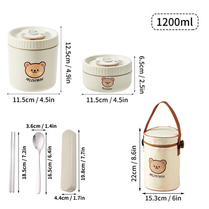 Isolierte Lunchbox aus Edelstahl – Auslaufsichere Bento Box für Unterwegs